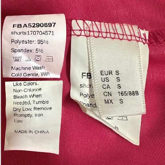 Metallic Hot Pink Short Shorts, Woman’s Size S - Picture 10 of 10